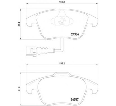 BREMBO ZAPATAS DE FRENADO AUDI  