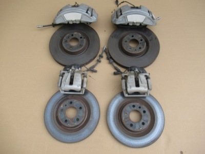 Audi a8 d4 lift супорти гальмівні диски гальмівні колодки супорт 355mm фото №1