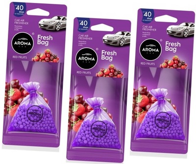 AROMA CAR ZAPACH DO COCHE ODSWIEZACZ SUJECIÓN FRESH BAG NUEVO RED FRUITS  