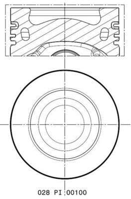 PISTÓN VW 2,0TDI 81,01 STD 028PI00100000  