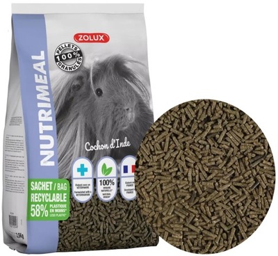 ZOLUX NUTRIMEAL KARMA DLA ŚWINKI MORSKIEJ 2,5kg GR