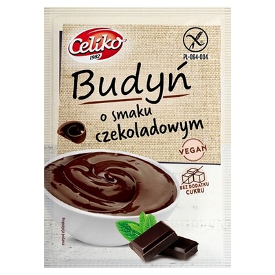 Budyń czekoladowy bez glutenu bez cukru CELIKO