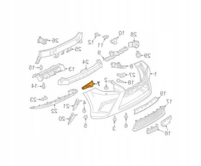 MOUNTING BUMPER LEXUS GX 460 URJ150 2009- RIGHT  