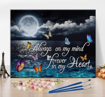 Malowanie po numerach obraz do malowania motyle