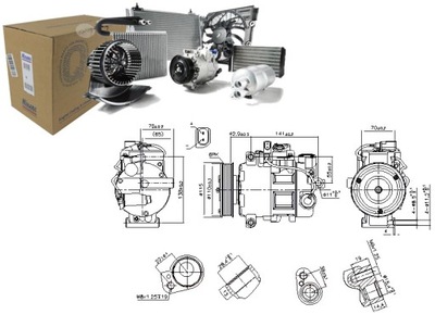 KOMPRESORIUS KONDICIONAVIMO AUDI A4 ALLROAD B8 A4 B6 A4 B7 A4 B8 A5 A6 