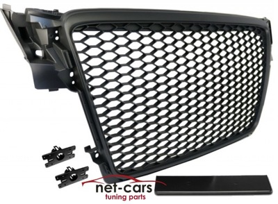 Решітка радіатора перед audi a4 b8 08-11 wz rs решітка радіатора матовий b фото №1