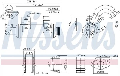 NIS989407 AUŠINTUVAS VOŽTUVO EGR FORD 1,8TDCI 