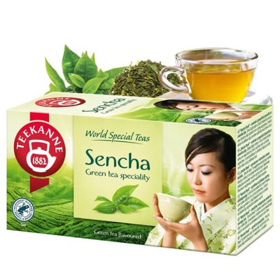 TEEKANNE SENCHA ROYAL green tea ZIELONA herbata ekspresowa 20 TOREBEK