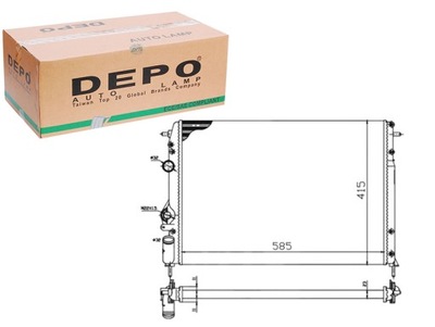 Радіатор dacia logan depo фото №1