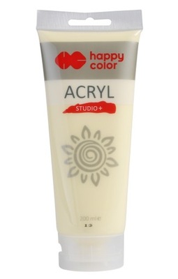 Farba akrylowa Happy Color Studio+ 200ml - żółty n