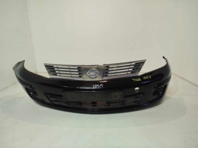 Бампер передний перед решётка радиатора nissan tiida 04-12 фото №1