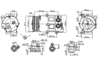 КОМПРЕССОР КОНДИЦИОНЕРА VOLVO S80 II V70 III FORD GALAXY II GALAXY MK