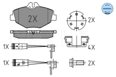 КОЛОДКИ HAM. DB P. W211 02- Z ДАТЧИКОМ