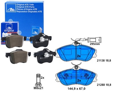 Комплект тормозных колодок тормозных ate 895698151 44769815 фото №1