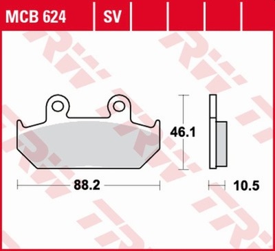 ZAPATAS DE FRENADO TRW HONDA GL 1500 GOLDWING (88-90) HONDA VT 600 C (89-93)  