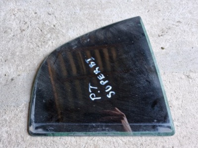 Стекло малый правый задняя skoda superb i фото №1