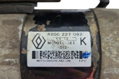 Стартер renault clio 2 bb0/1/2_, cb0/1/2_ 8200227092 1.5l бензиновый фото №1
