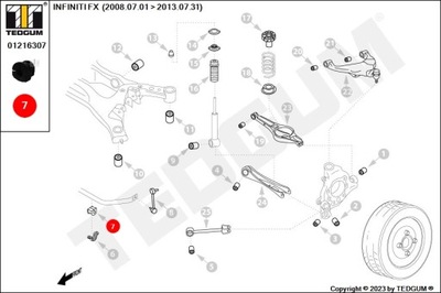 GUMA STAB. INFINITI T. FX 03- WEW. 