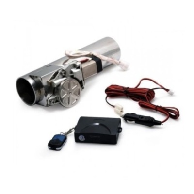 ELEKTRYCZNA PRZEPUSTNICA WYDECHU NA PILOTA 63mm PROSTA