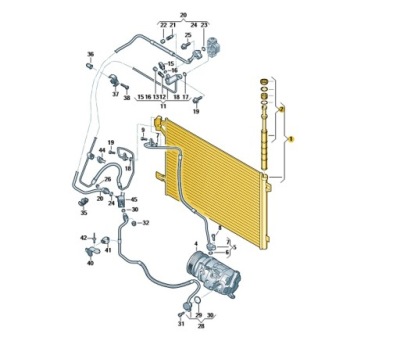 Конденсатор кондиционера vw transporter oe: 7e0820411g фото №1
