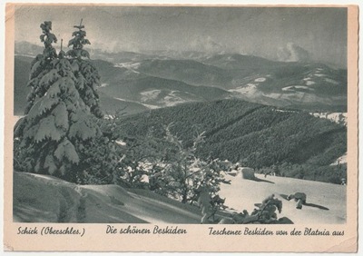 SZCZYRK. Widok na Beskid śląski ze szczytu Błatnii