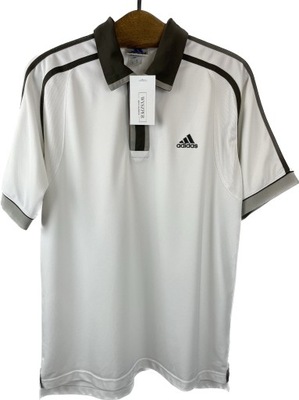 Koszulka męska polo Adidas biało-zielona USA r. M