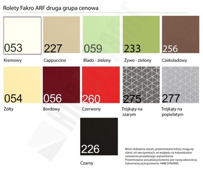 Oryginalna roleta Fakro ARF II 78x118