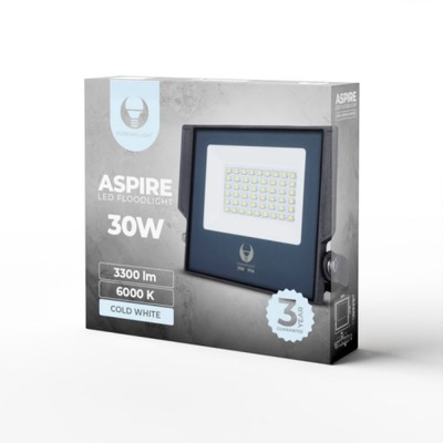 Naświetlacz LED ASPIRE 30W 6000K 3300lm 230V