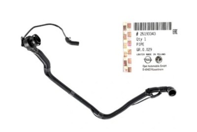 Вентиляция картера трубка шланг вентиляция opel 1.4 turbo оригинальный номер gm фото №1