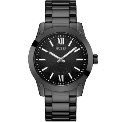 Czarny zegarek męski Guess Crescent z bransoletką
