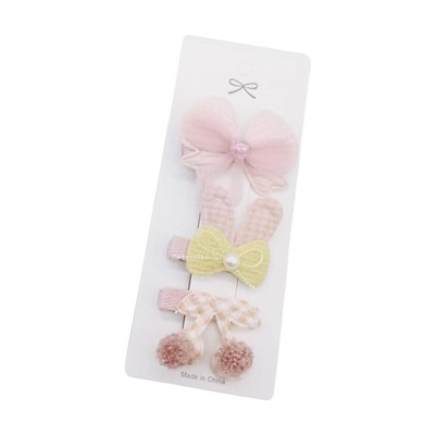 3Pcs Girls Hair Clips Hairpins Headwear Cute