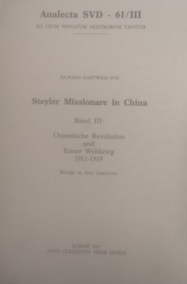Steyler Missionare in China band IV