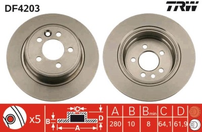 DISCO DE FRENADO TRW DF4203  