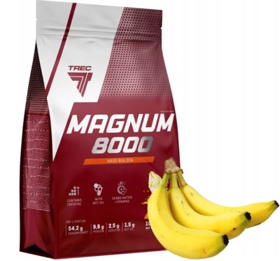 Trec Magnum 8000 1000g GAINER Z KREATYNĄ MCT Banan