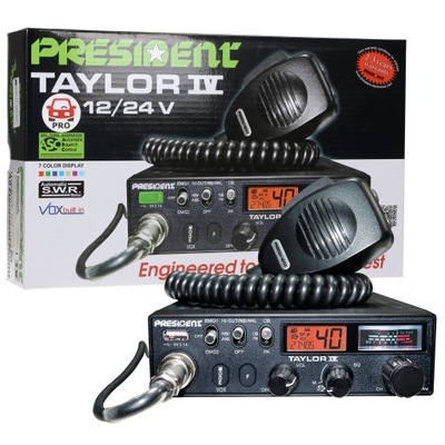 CB radio President TAYLOR IV 4 12V 24V WTYK BT6