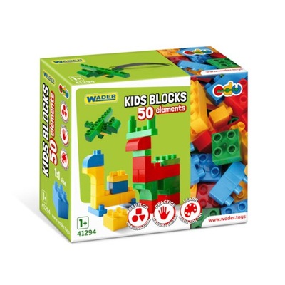 Kids Blocks klocki 50 el. Wader 41294