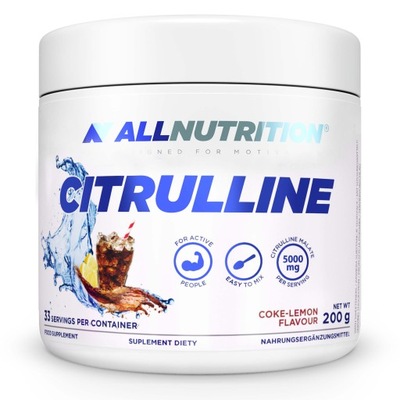 ALLNUTRITION CITRULLINE 200g JABŁCZAN CYTRULINA ENERGIA WYTRZYMAŁOŚĆ POMPA