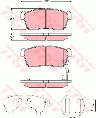 КОЛОДКИ HAM. SUZUKI P. CARRY/IGNIS 1,3-1,5 00-