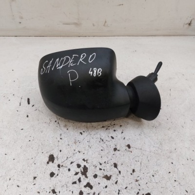 Dacia sandero зеркало правое механический 024363 чёрные фото №1