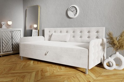 Łóżko Tapczan jednoosobowy z materacem Blanka 80