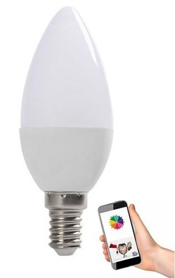ECOLIGHT Żarówka LED SMART E14 6W WiFi RGB Alexa Google EC79943