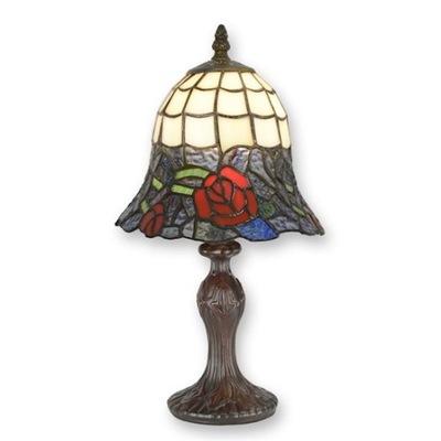 Lampa Witrażowa Styl Tiffany Glass witraż RÓŻE