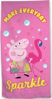 DUŻY SZYBKOSCHNĄCY Ręcznik kąpielowy plażowy ŚWINKA PEPPA PEPA PIG