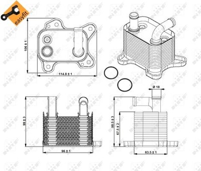 RADUADOR ACEITES OPEL MERIVA 03-  