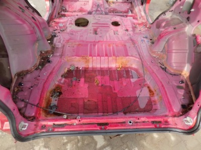 Mitsubish outlander ii p26 ремінь задній піддон підлога фото №1