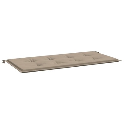 Poduszka na ławkę ogrodową, taupe, 100x50x3 cm,