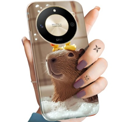ETUI DO HUAWEI HONOR X50 5G / MAGIC 6 LITE WZORY KAPIBARA UROCZA ZWIERZAK