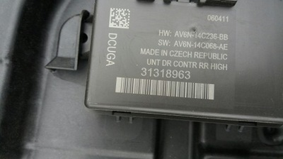 Volvo s60 ii 2011r модуль двері лівий задня 31318963 фото №1