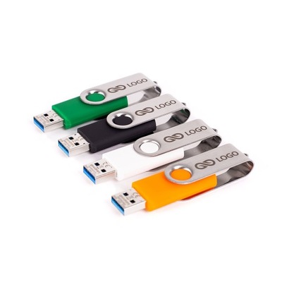 PENDRIVE REKLAMOWE z grawerem Z LOGO pendrive TWISTER 32GB 10 szt