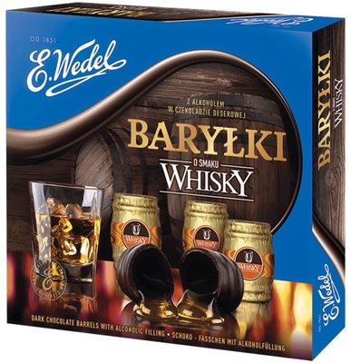 E. Wedel Baryłki o smaku whisky z alkoholem w czek